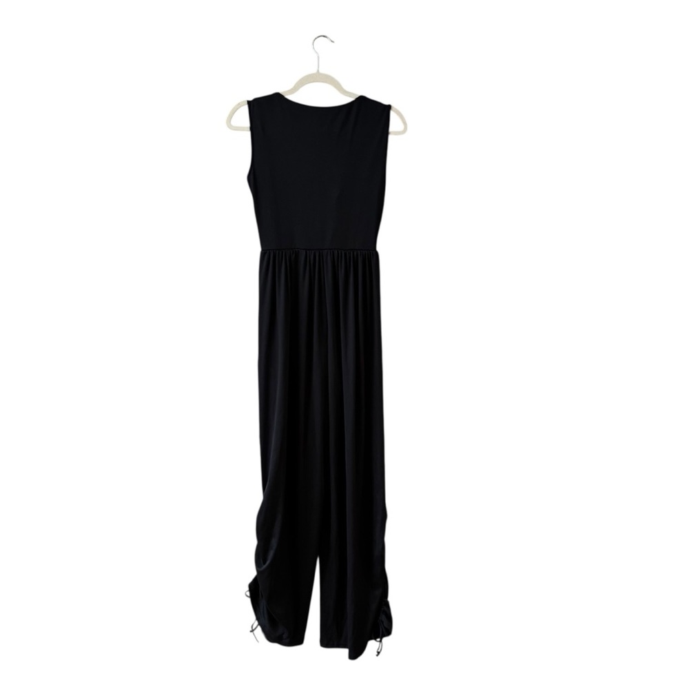 Popilush Elegant Black Wide Leg Jumpsuit - Picture 4 of 15